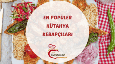Kütahya'da ızgarada pişirilen yaprak kebap ve yanında sunulan yöresel mezeler