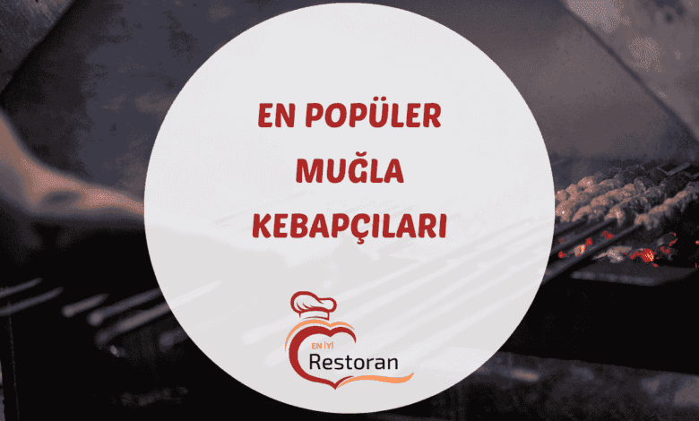 Muğla Menteşe'de oğlak etinden hazırlanmış geleneksel Muğla kebabı ve yanında köfte tabağı
