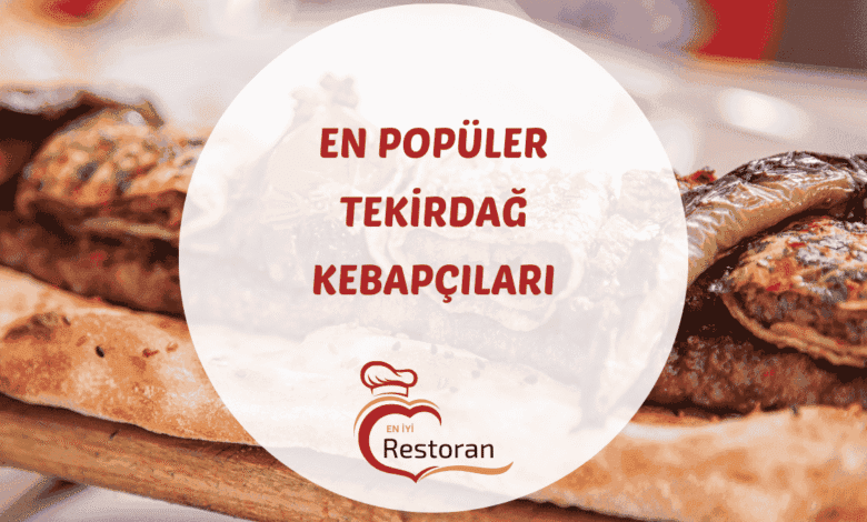 Tekirdağ'da mangal başında pişirilen kebap şişleri ve duman arasında servis hazırlığı