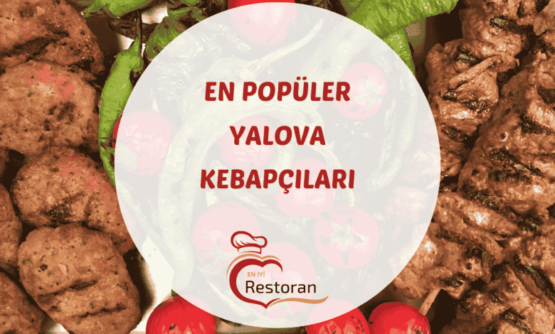 Yalova'da bir ocakbaşında közlenen kebapların mangal üzerindeki görünümü